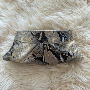 Lauren Merkin Embossed Louise Clutch